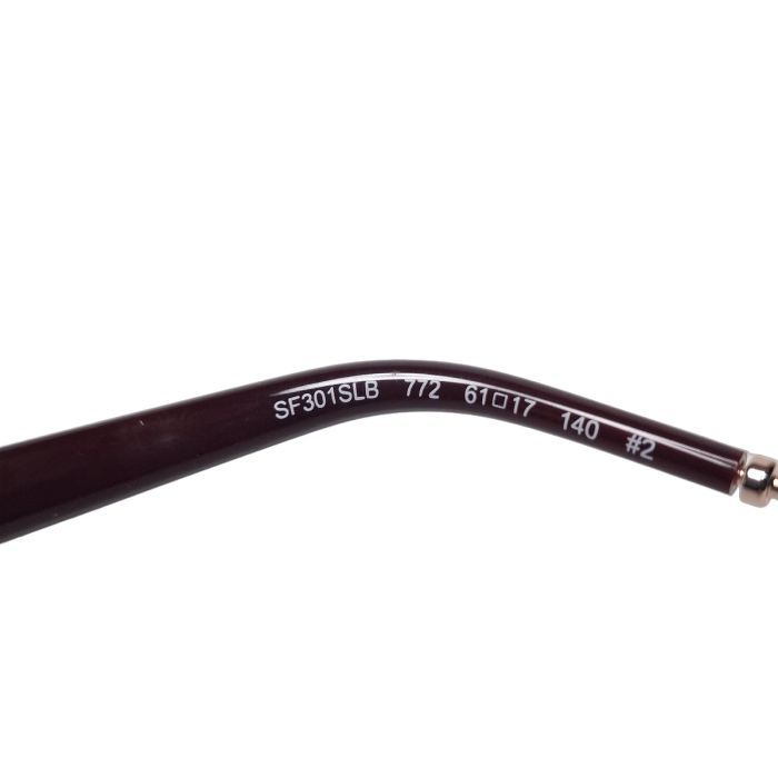 Salvatore Ferragamo SF301SLB Burgundy Sunglasses, Gancini Hardware