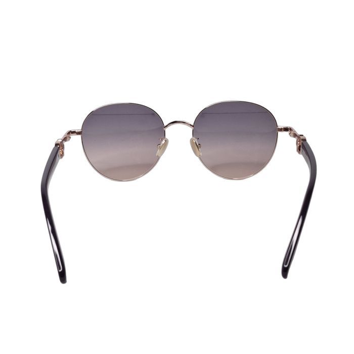 Salvatore Ferragamo SF315SLBK Rose Gold Round Sunglasses