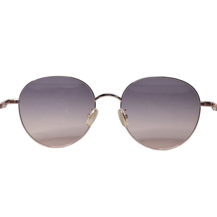 Salvatore Ferragamo SF315SLBK Rose Gold Round Sunglasses