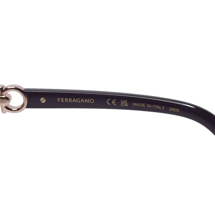 Salvatore Ferragamo SF315SLBK Rose Gold Round Sunglasses