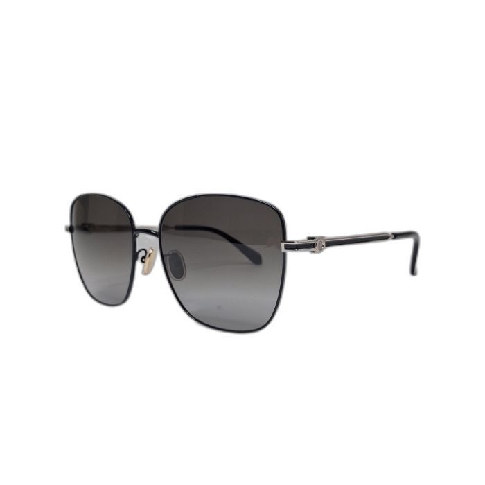 Salvatore Ferragamo SF320SLBK Squared Metal Sunglasses