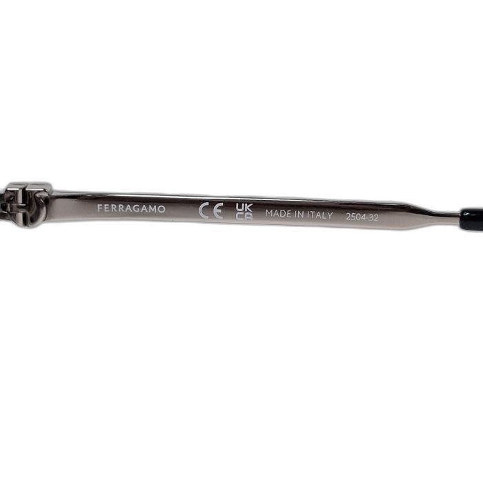 Salvatore Ferragamo SF320SLBK Squared Metal Sunglasses