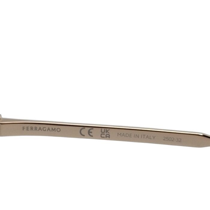 Salvatore Ferragamo SF321SLBK Rose Gold Round Sunglasses
