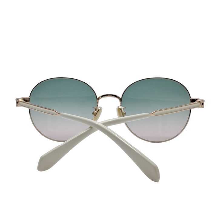 Salvatore Ferragamo SF321SLBK Rose Gold Round Sunglasses