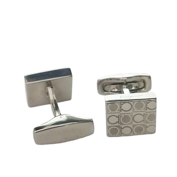 Salvatore Ferragamo Sterling Silver Cufflink