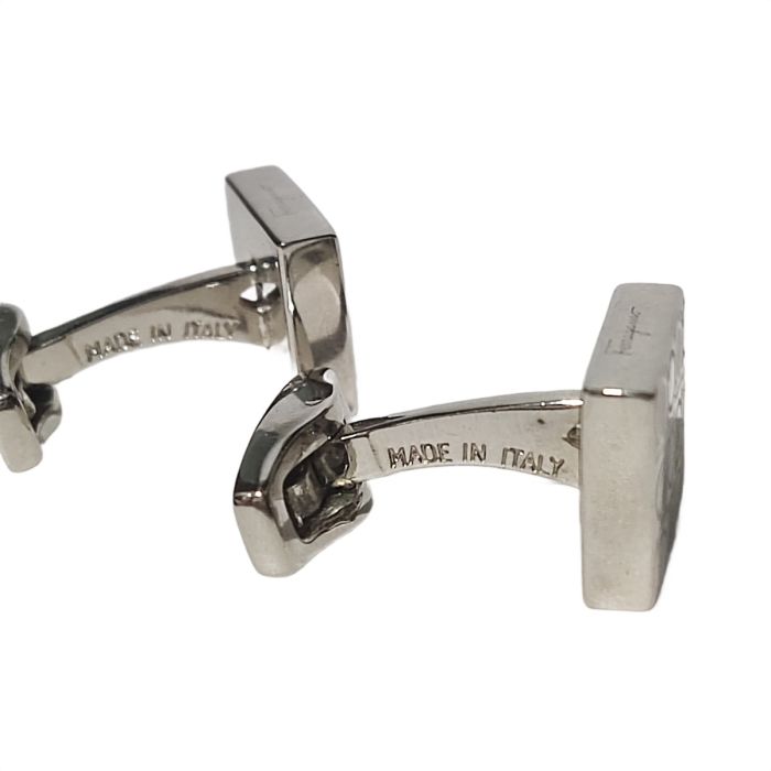 Salvatore Ferragamo Sterling Silver Cufflink