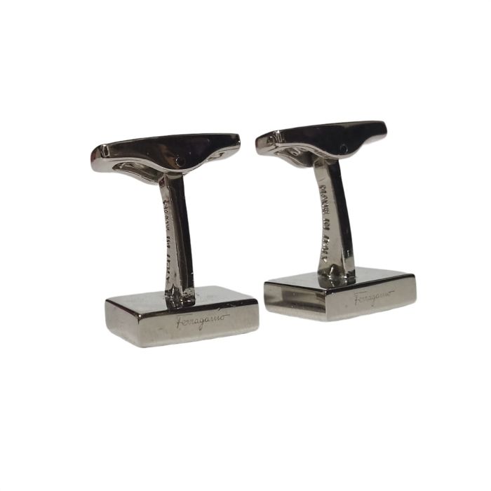 Salvatore Ferragamo Sterling Silver Cufflink