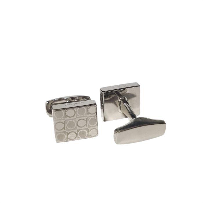 Salvatore Ferragamo Sterling Silver Cufflink