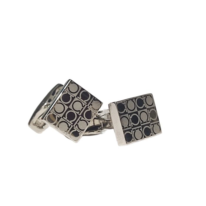 Salvatore Ferragamo Sterling Silver Cufflink