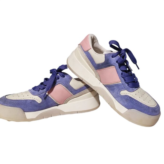 Tod's Color-block suede and leather sneakers