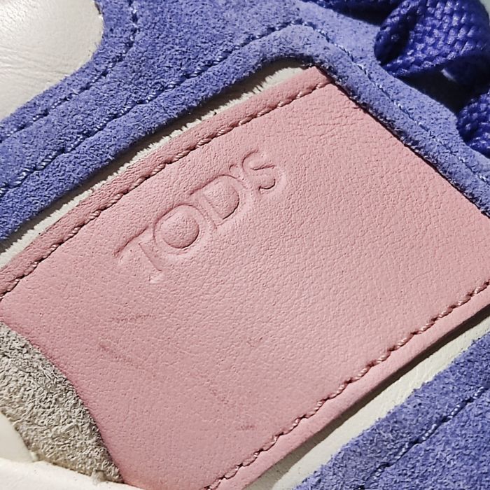 Tod's Color-block suede and leather sneakers