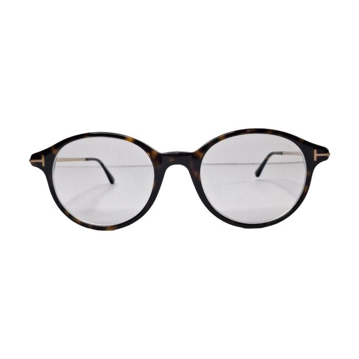 Tom Ford TF5554 Tortoiseshell Round Eyeglasses
