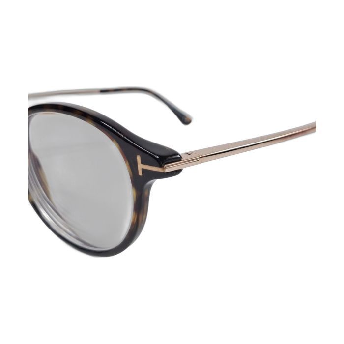 Tom Ford TF5554 Tortoiseshell Round Eyeglasses