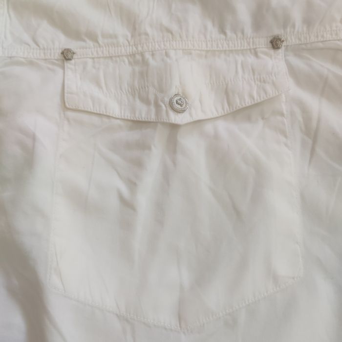 Versace Jeans Couture White Cotton XXL Long Sleeve Shirt