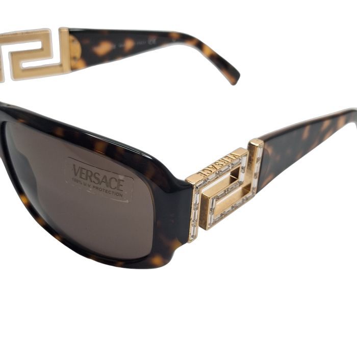 Versace MOD. 4109 Tortoiseshell Oversized Sunglasses