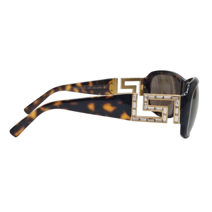 Versace MOD. 4109 Tortoiseshell Oversized Sunglasses
