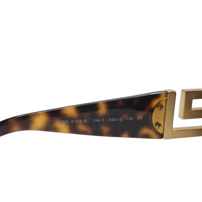 Versace MOD. 4109 Tortoiseshell Oversized Sunglasses