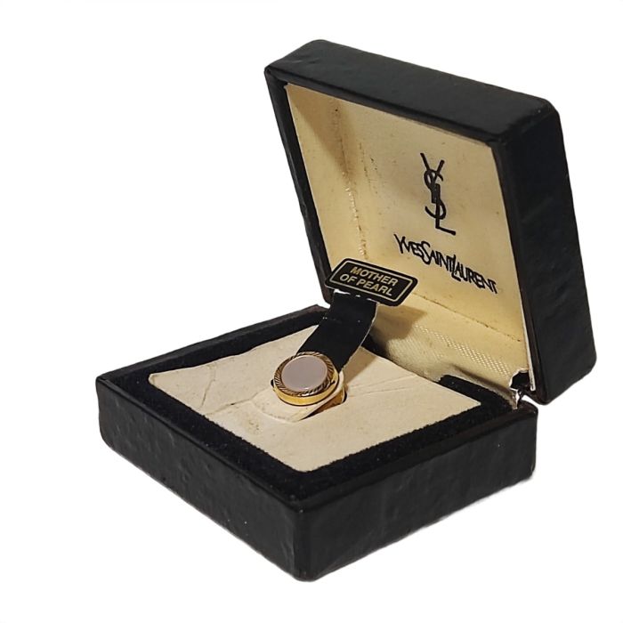Yves Saint Laurent MOP Brooch Pin