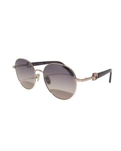 Ferragamo SF315SLBK Round Sunglasses