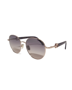 Ferragamo SF315SLBK Round Ladies Sunglasses