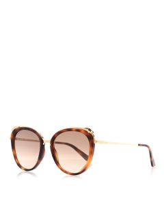 Panthere De Cartier Cat Eye Sunglasses Tortoise 