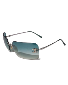 Chanel 4017-d Crystal CC Rimless Sunglasses
