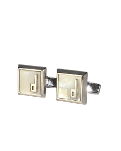 Dunhill MOP Sterling Silver Cufflink