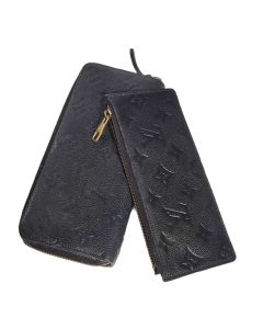 Louis Vuitton Black Monogram Empreinte Clemence Wallet