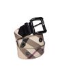 Burberry Canvas Patent Leather Belt