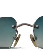 Chanel 4017-d Crystal CC Rimless Sunglasses