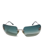 Chanel 4017-d Crystal CC Rimless Sunglasses