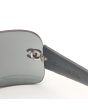 Chanel Quilted Leather Temple 4157-Q Shield Sunglasses