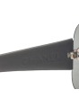 Chanel Quilted Leather Temple 4157-Q Shield Sunglasses