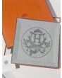 Hermes Mosaique au 24 Square Plate 23 x 23 cm Platinum Silver porcelain 