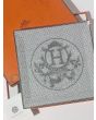 Hermes Mosaique au 24 Square Plate 23 x 23 cm Platinum Silver porcelain 