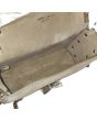 Jimmy Choo Beige Suede Leather Lockett City Shoulder Bag