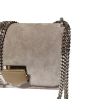 Jimmy Choo Beige Suede Leather Lockett City Shoulder Bag