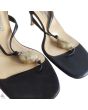 Jimmy Choo Black Glam Crystal Sleek  Heels