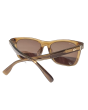 Lacoste Metal Crocodile Logo Wellington Sunglasses