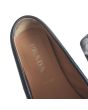 Prada Leather Logo Driving Loafer 2DD165 Black 