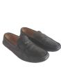 Prada Leather Logo Driving Loafer 2DD165 Black 