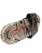 Roberto Cavalli Grey leather slippers