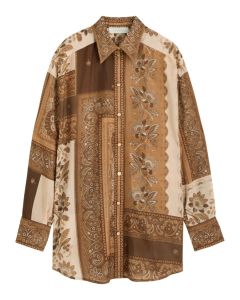 Lucky Menstyle printed silk shirt