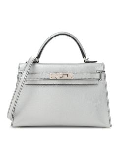 Hermes Metallic Chevre Mini Kelly 20 