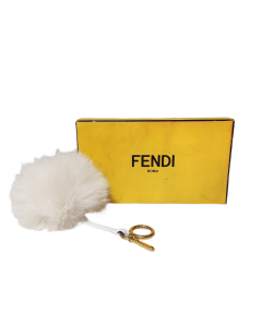 Fendi Pompom Charm Fur Pink