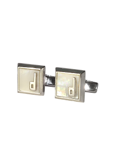 Dunhill MOP Sterling Silver Cufflink