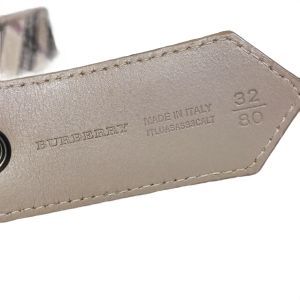 Burberry Canvas Patent Leather Belt
