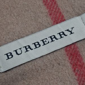 Burberry Camel Nova Check Cashmere Fringed Scarf