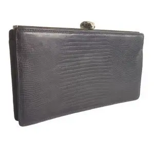Bvlgari Python Leather Clutch 