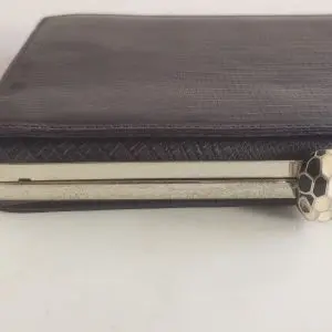 Bvlgari Python Leather Clutch 